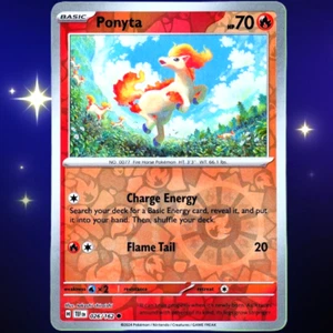 Ponyta - Reverse Holo - Pokemon TCG Scarlet & Violet Temporal Forces #026/162 - Bild 1 von 3