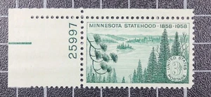 Scott 1106 4 Cents Minnesota MNH PSE Cert Grade 98 Plate # Single SCV - $65.00 - Picture 1 of 3