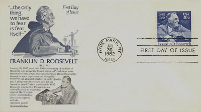 U.S. FIRST DAY FRANKLIN ROOSEVELT.    Scott # 1950  ( inventory # Z916 ) - Image 1 of 2