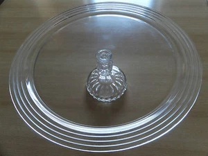 Plato de tarta de cristal a pie - Imagen 1 de 2