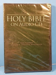 Holy Bible on Audio CD New Testament King James Version New Sealed 2008 - Imagen 1 de 2