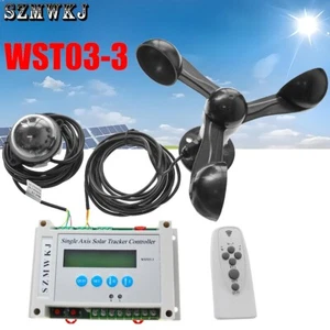 DC 12V/24V Single Axis Solar Panel Tracker Electronic LCD Controller +Anemometer - Picture 1 of 12