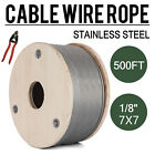 1000ft 1/8' 3/16' Stainless Steel Cable Wire Rope Cable Railing 7x7,1x19,7x19 