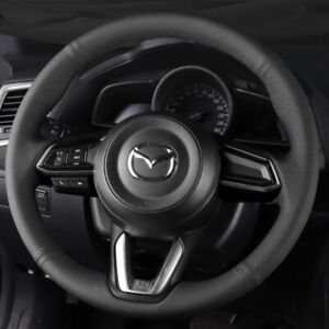Custom Car Steering Wheel Cover Genuine Leather For Mazda CX-3 CX3 CX-5 CX5