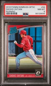 👑💎 2018 Donruss Optic #56 SHOHEI OHTANI Running DODGERS RC Rookie 🎁🇯🇵 PSA - Bild 1 von 6