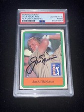 Jack Nicklaus Signed 1981 Donruss Rookie Card PSA Autograph Golf Legend