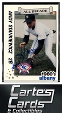 Andy Stankiewicz 1990 Best Albany-Colonie Yankees #17 TTM/IP Signed Autographed