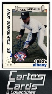 Andy Stankiewicz 1990 Best Albany-Colonie Yankees #17 TTM/IP Signed Autographed