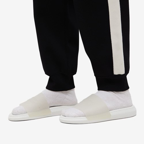 Alexander McQueen 735885 W4VX1 TRASPARENTE Slider Vaniglia UK 7 US 8 EU 41