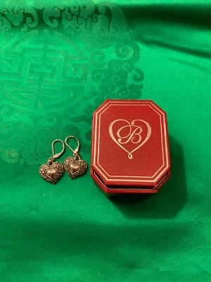Mother's Day Elegant  BRIGHTON Gift Earring With Heart Silver &Red Box New - Image 1 of 4