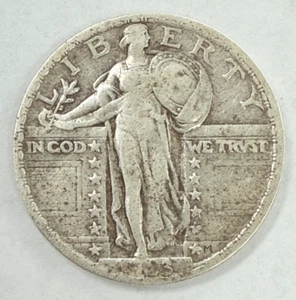 1923 Standing Liberty Silver Quarter - Picture 1 of 2
