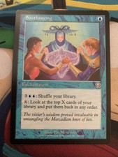 1x Soothsaying – Mercadian Masques - NM - MTG Magic The Gathering Card - Blue