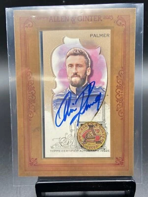 2023 Topps Allen & Ginter Ollie Palmer framed auto - signed blue - Image 1 of 2