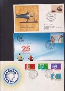 Telephone First Day Cover choice Austria Japan Mauritius Serbia Czechoslavakia - Imagen 1 de 33