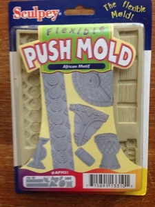 Sculpey Flexible Push Mold Art ~ African Motif ~ Polymer/Clay/Wax/Plaster - Picture 1 of 3