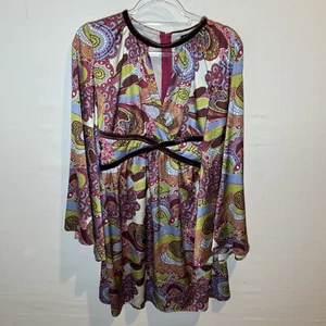 ☮️Smak Parlour Hippie Retro Groovy Dress Size M Felicity Shagwell Austin Powers - Picture 1 of 7