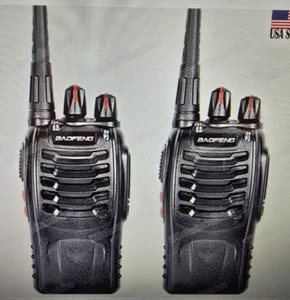 2 x Baofeng BF-888S UHF 400-470 MHz 5W CTCSS Zweiwege Walkie-Talkie Funkgerät - Bild 1 von 7