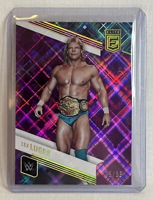 2023 Panini Elite WWE Lex Luger Purple 64/99 - Image 1 of 3