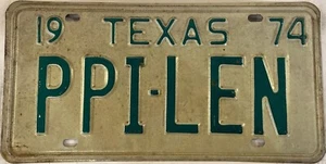 Vanity PPI LEN PIPI PAPI LEONARD Nummernschild Leonardo Lennie Lenny Philippa TX - Bild 1 von 7