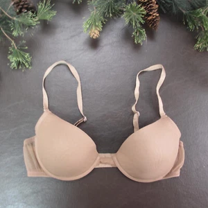 Natori Bra Size 34B Tan Padded Underwire Adjustable Clasp Back - Picture 1 of 11