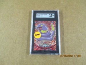 2000 Topps Chrome Pokemon # 23 Ekans Sparkle Chrome SGC 10 - Picture 1 of 3