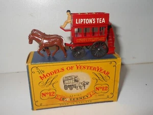Matchbox MODEL OF YESTERYEAR No12 HORSE BUS Y-12 toy original box ENGLAND - Picture 1 of 6