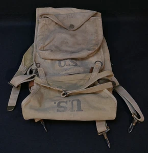 Primera Guerra Mundial Ejército de los Estados Unidos 116º Cuartel General Signal Corps M1910 Haversack 1917, Roll, and Mess Pouch - Imagen 1 de 15