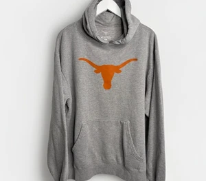 Vintage Texas Longhorns GRAY Hoodie Men's Size XL Pullover Horns Logo - Picture 1 of 7