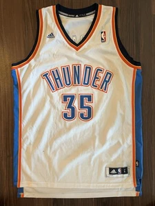 Kevin Durant Oklahoma City Thunder Men's L White 2010 Adidas Swingman Jersey - Picture 1 of 5