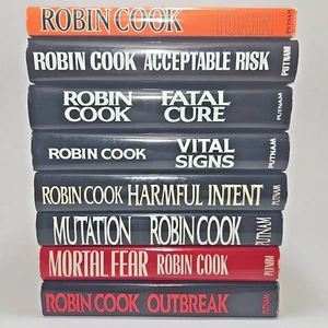 Robin Cook Vintage 8 Bücher Hardcover Lot 80er & 90er meist 1. Auflage siehe Beschr. - Bild 1 von 24