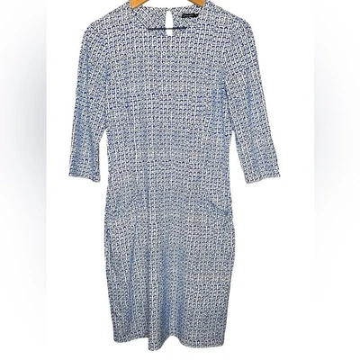 Vestido para mujer J McLaughlin Catalyst Catalina de tela azul mediano pequeño Foto 1 de 4