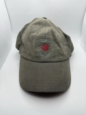 Colorado 高尔夫俱乐部帽子男式绑带灰色帝国帽可调节均码标志 — 第 1/4 张图片