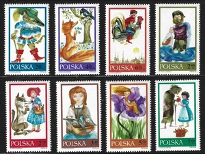 Poland 1968 #1569-76 Fairy Tales - F/VF MNH (set of 8) - Picture 1 of 9