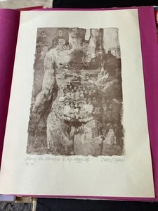 Rara stampa 1979 di Peter L Folkes firmata /45 molti i ricordi della mia vita felice - Foto 1 di 14