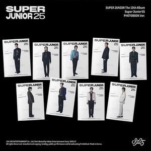 SUPER JUNIOR SUPER JUNIOR25 12th Album PHOTO BOOK Ver/CD+Book+Ticket+2 Card+GIFT - Picture 1 of 15