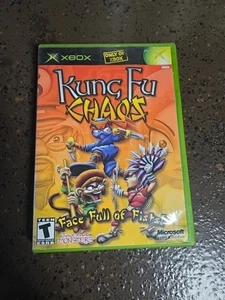Kung Fu Chaos Xbox originale completo di scatola CIB - Foto 1 di 4