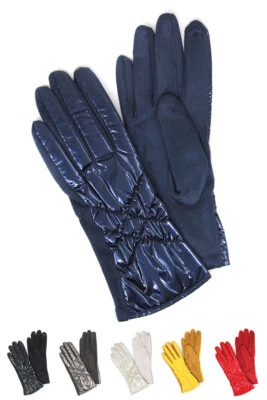 Guantes de pantalla táctil inteligentes brillantes acolchados acolchados clásicos ScarvesMe para mujer  Foto 1 de 2