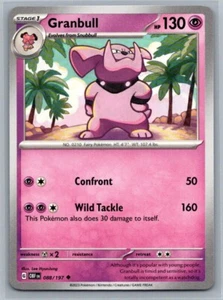 Granbull 88/197 Obsidian Flames Uncommon Pokémon TCG 2023 - Picture 1 of 2