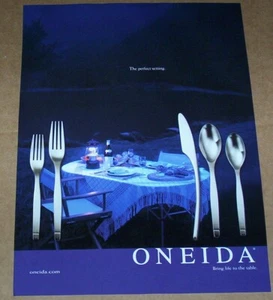 Printanzeige 2006 - Oneida Silberbesteck -außen perfekter Rahmen- Werbeseite - Bild 1 von 1