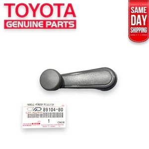 NEW 84 - 95 TOYOTA PICKUP FRONT RIGHT SIDE DOOR WINDOW CRANK HANDLE GRAY OEM - Picture 1 of 3