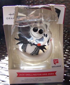 Hallmark The Nightmare Before Christmas Ornament Jack Skellington & Zero- - Picture 1 of 2