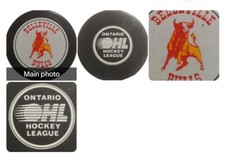 BELLEVILLE BULLS OHL OFFICIAL HOCKEY PUCK MADE IN GDR 🇩🇪