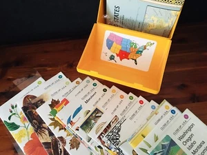 Vintage Map Set 1978 National Geographic USA Close-Up w/ 16 Maps Index Book Case - Bild 1 von 12