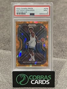 2020-21 Panini Orange Ice Prizm #258 Anthony Edwards RC Rookie PSA 9 MINT