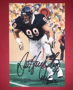 DAN HAMPTON signierte/signierte Football HOF "GOAL LINE ART" KARTE (GLAC) - Bären - Bild 1 von 3