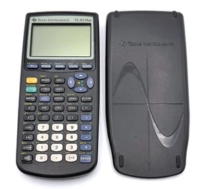 Calculadora gráfica Texas Instruments TI-83+ Plus con estuche/cubierta negra *probada* - Imagen 1 de 1