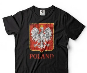 Poland Pride, Polish Eagle Polska, Poland Coat Of Arms, Poland Unisex T-Shirt - Picture 1 of 9