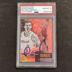 2017-18 PANINI ESSENTIALS #152 Goran Dragic Signed Card AUTO 10 PSA/DNA Slabbed - Picture 1 of 2