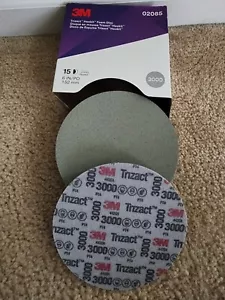 3M Trizact 02085 3000 6" Foam Discs  (5 Discs). Fast Shipping‼️ - Picture 1 of 5