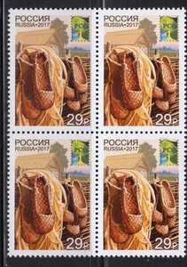 Russia 2017 Mi.#2410 RCC National crafts. Basts. Block of 4 stamps Cat. Eu 10.80 - Picture 1 of 1